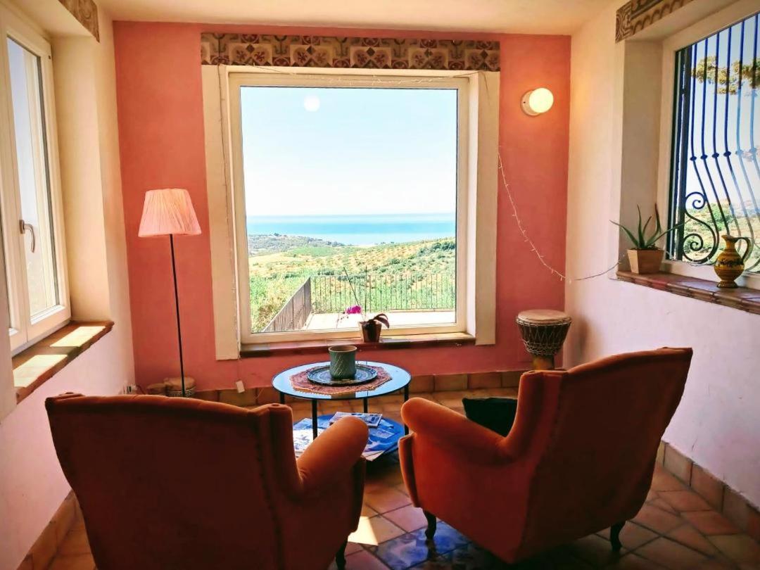 Villa Immersa In Oliveto Vista Mare Sciacca Luaran gambar