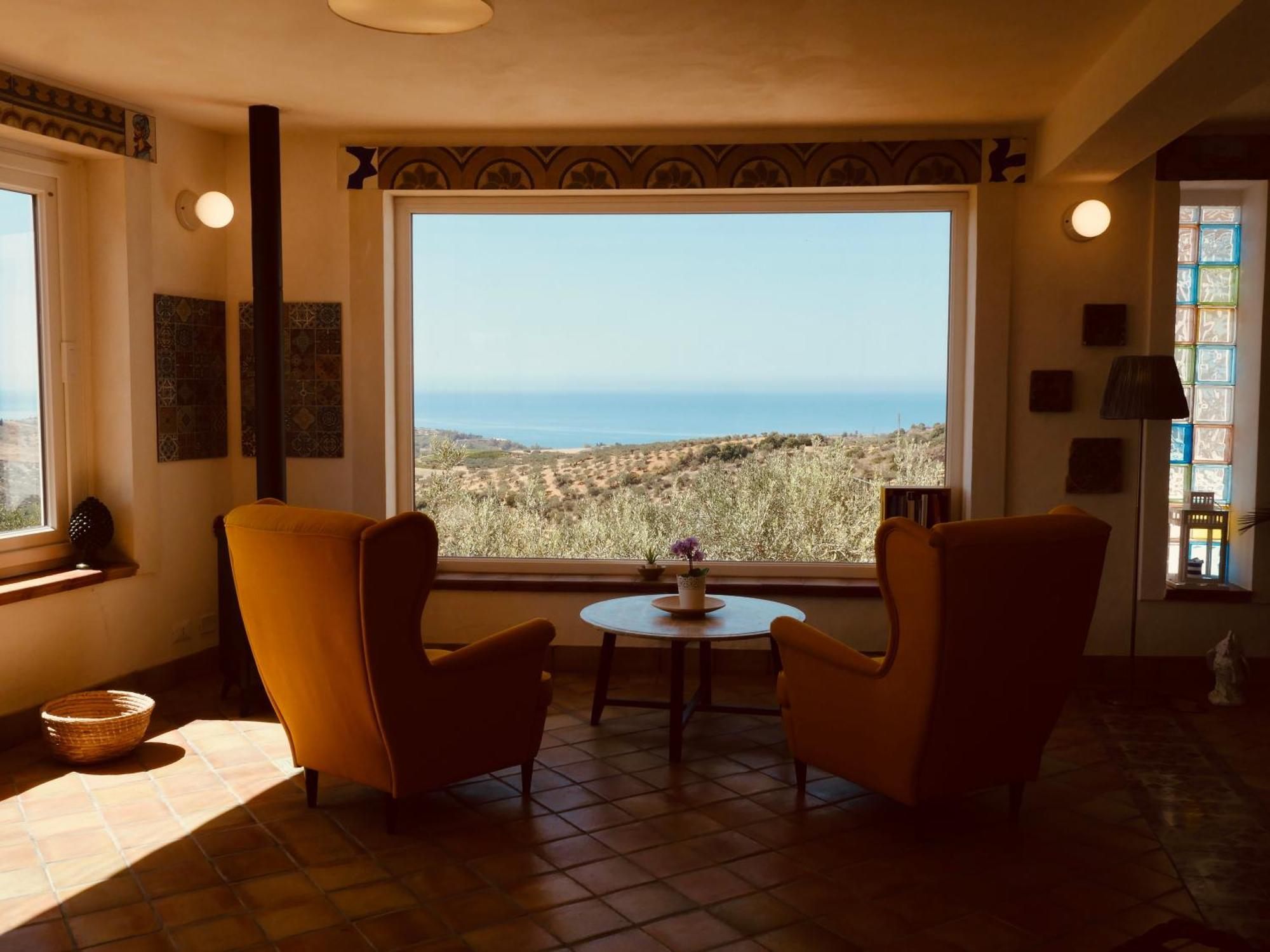 Villa Immersa In Oliveto Vista Mare Sciacca Luaran gambar